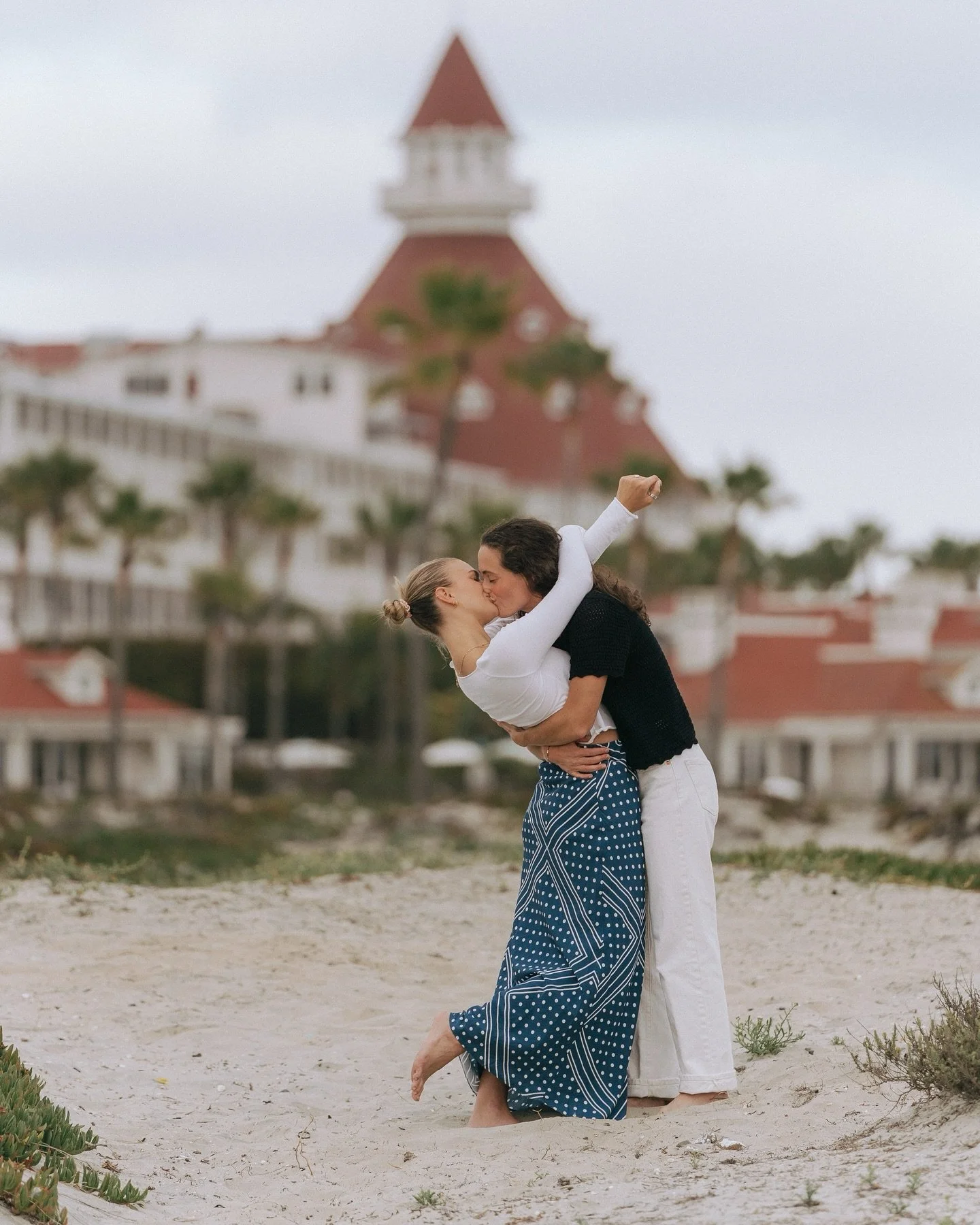 Still smiling thinking about this magical Coronado Beach proposal 💍 Katie was filled with nerves and excitement for days. She could barely sleep leading up to the big moment. But it all paid off when Allie, completely surprised, said YES! ✨ The joy,