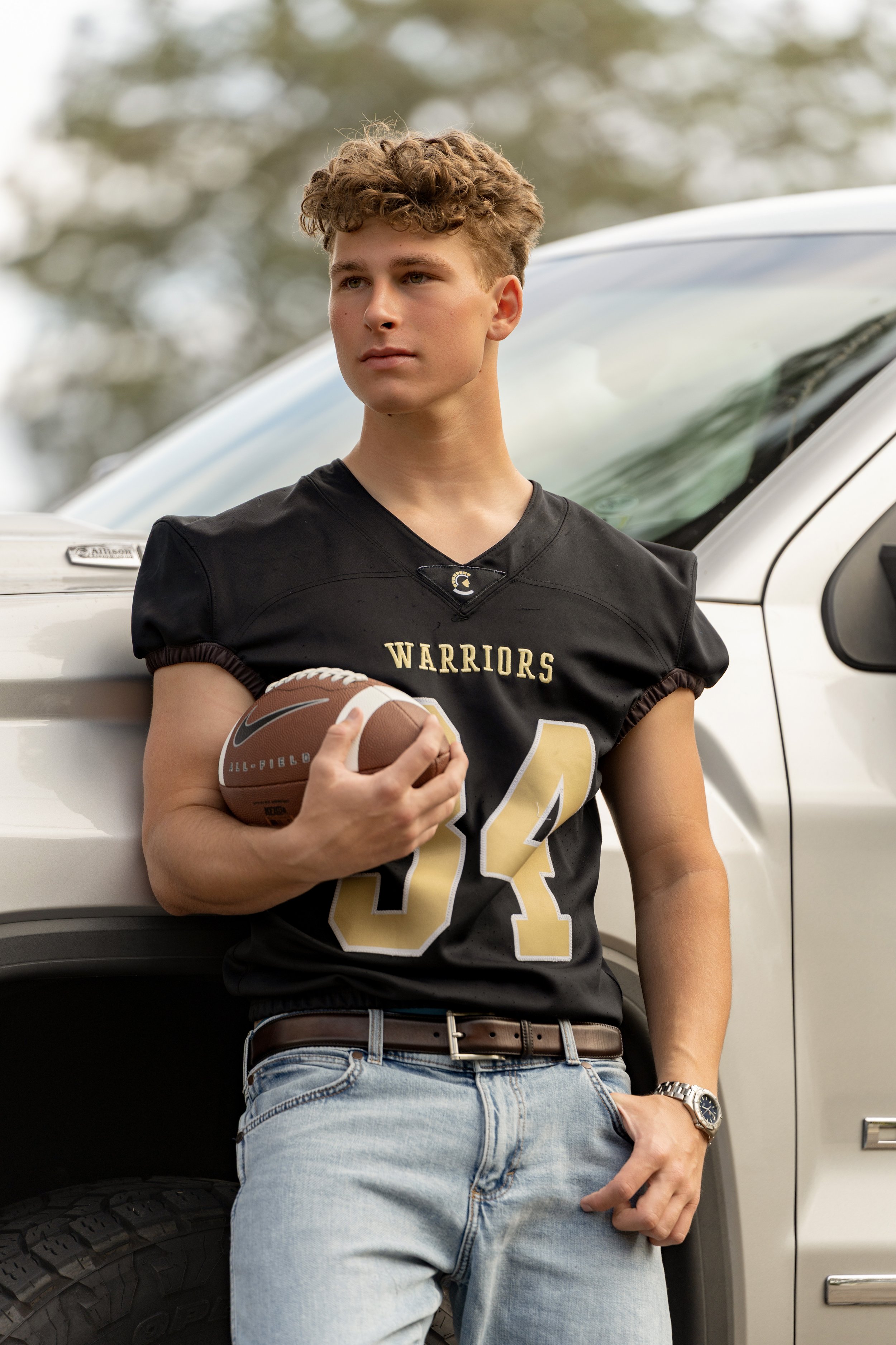 Bowman’s Senior Photos in Del Mar | From Friday Night Lights to Future Navy Pilot Dreams