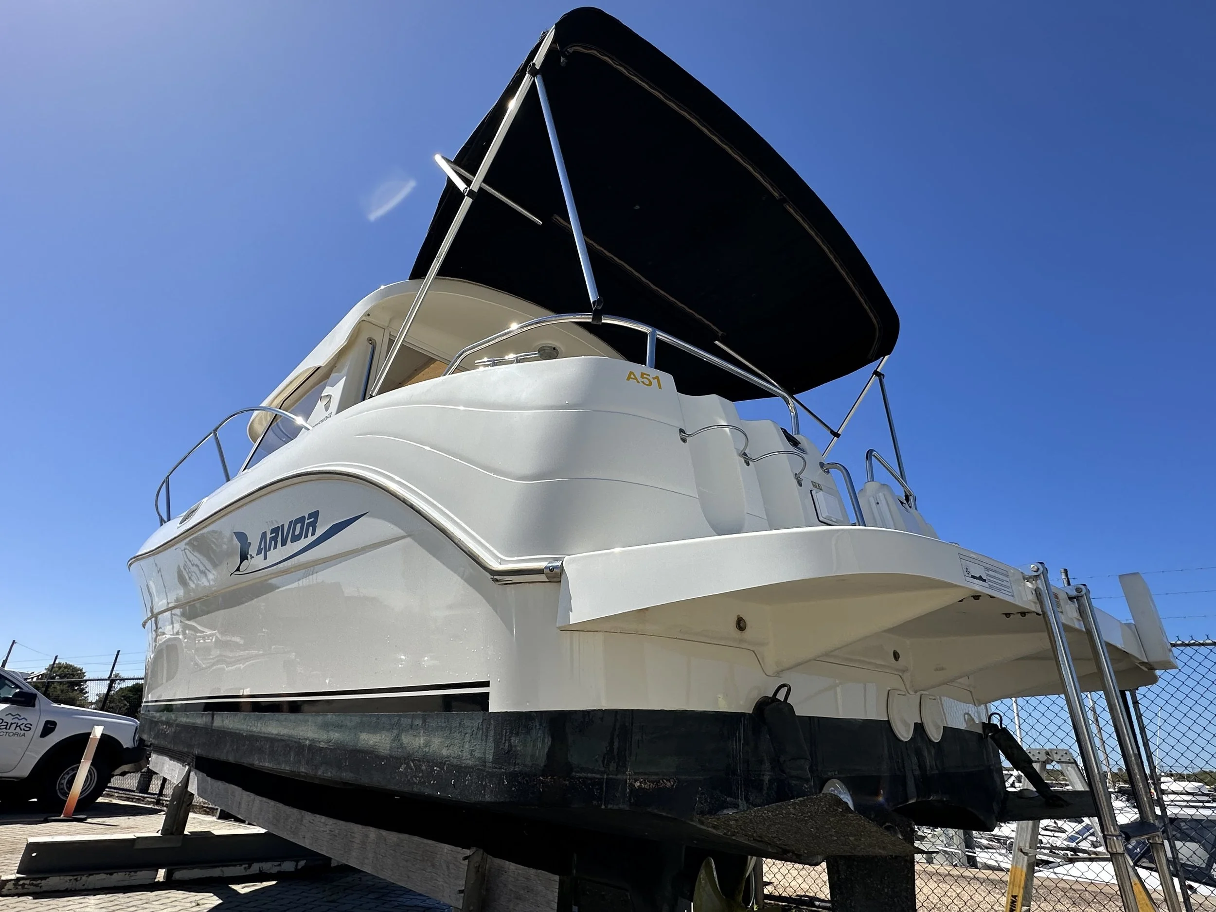 Marine cut and polish at Anchorage Marina