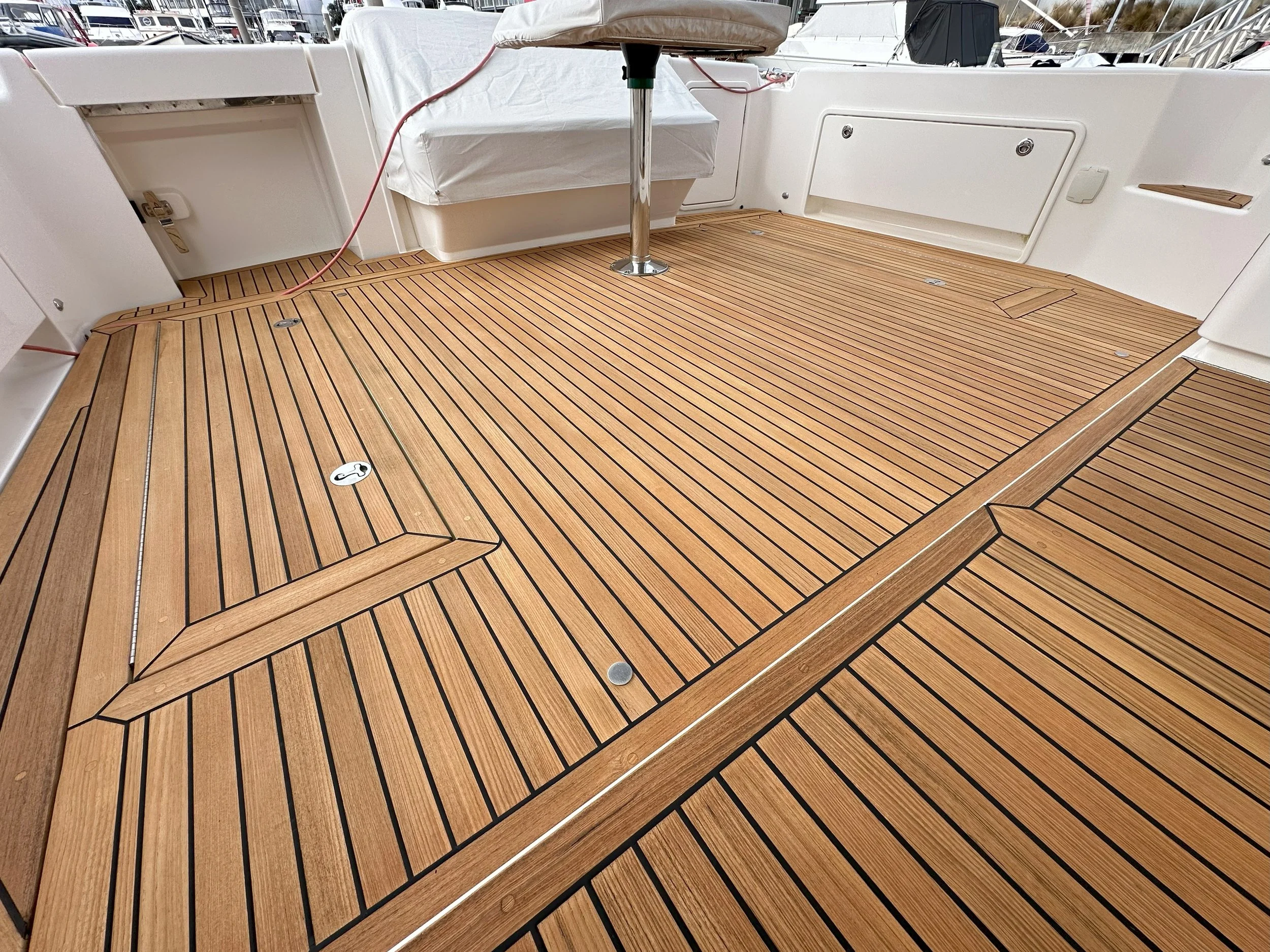 Marine vessel teak rejuvenation in Wyndham