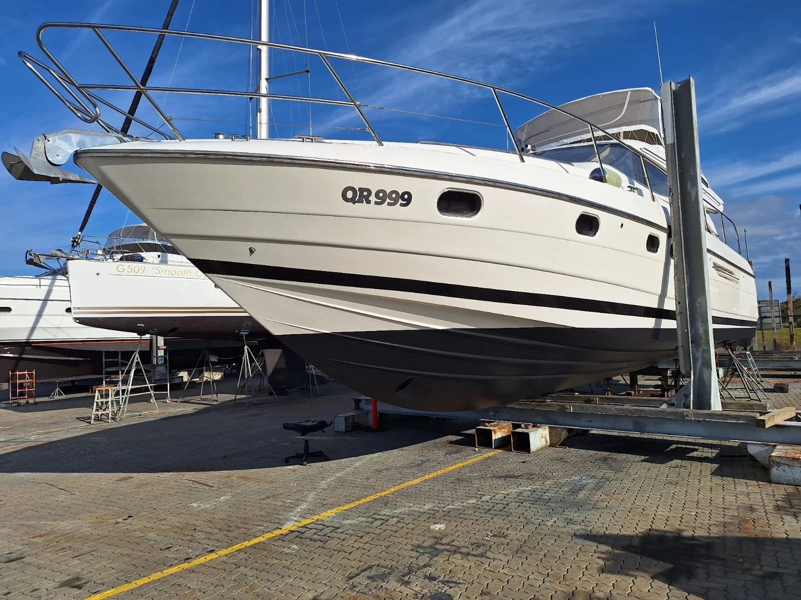 PropSpeed antifouling in Geelong case study on Princess 56 FLY "Bad Habits"