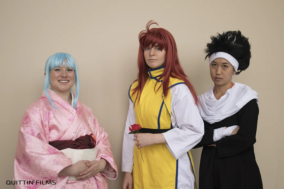 2017 Anime Boston - Kati, Ariel, & Fan as Botan, Kurama, & Hiei
