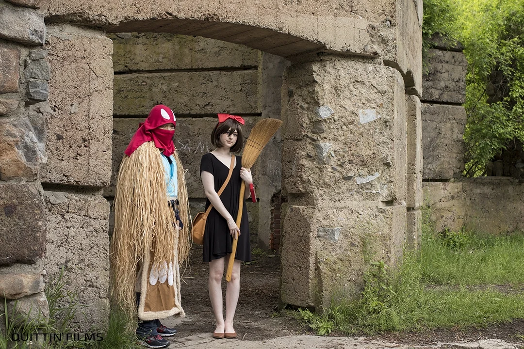 2017 Bancroft Castle - myself as Ashitaka & Ivy as Kiki