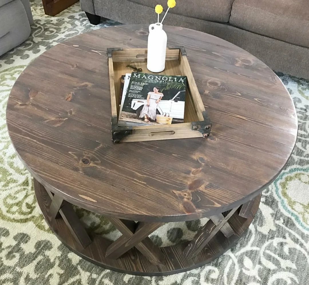 Round Coffee X Table