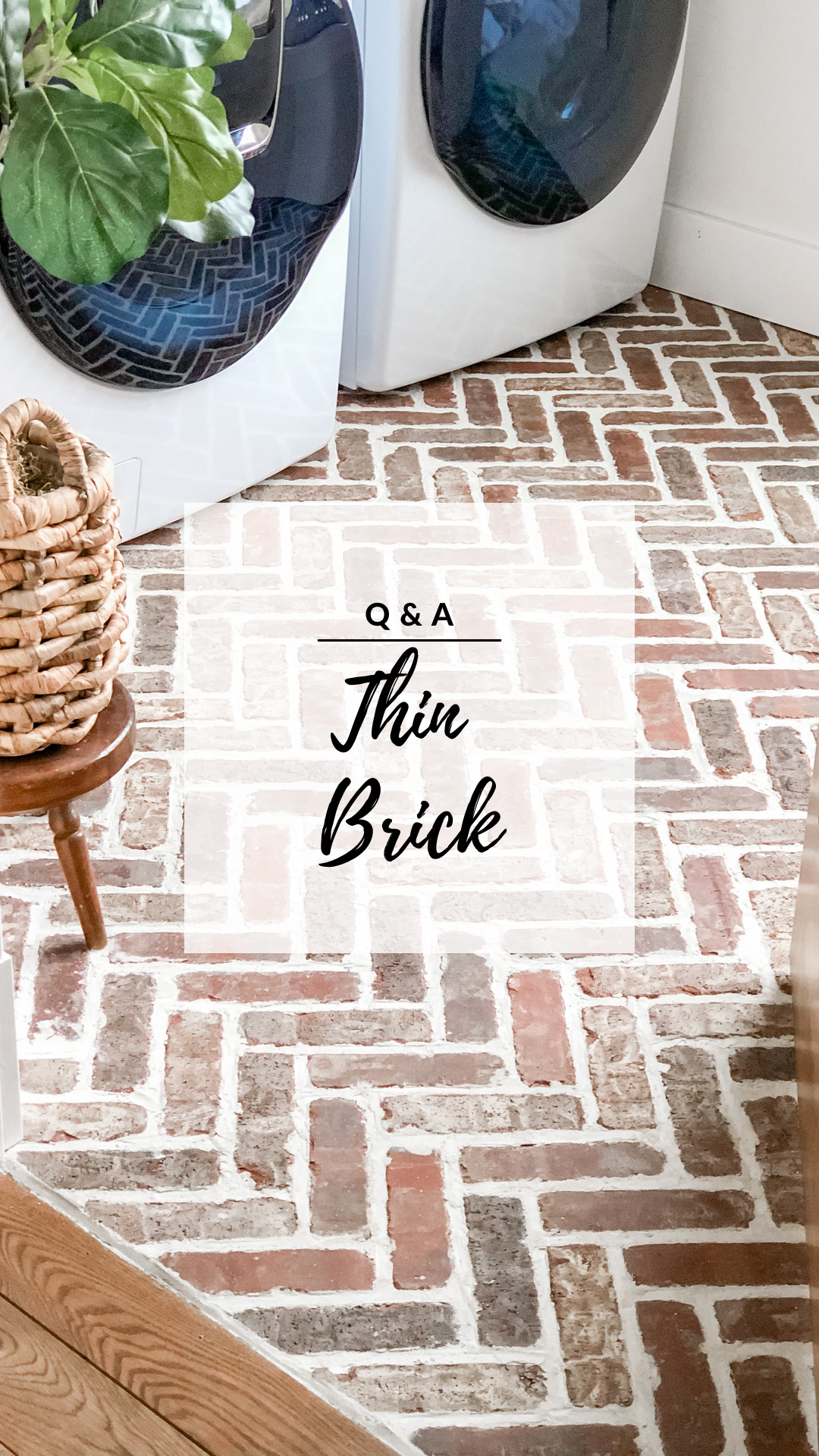 How We DIY'd Our Thin Brick Floors (Tools and Materials List)