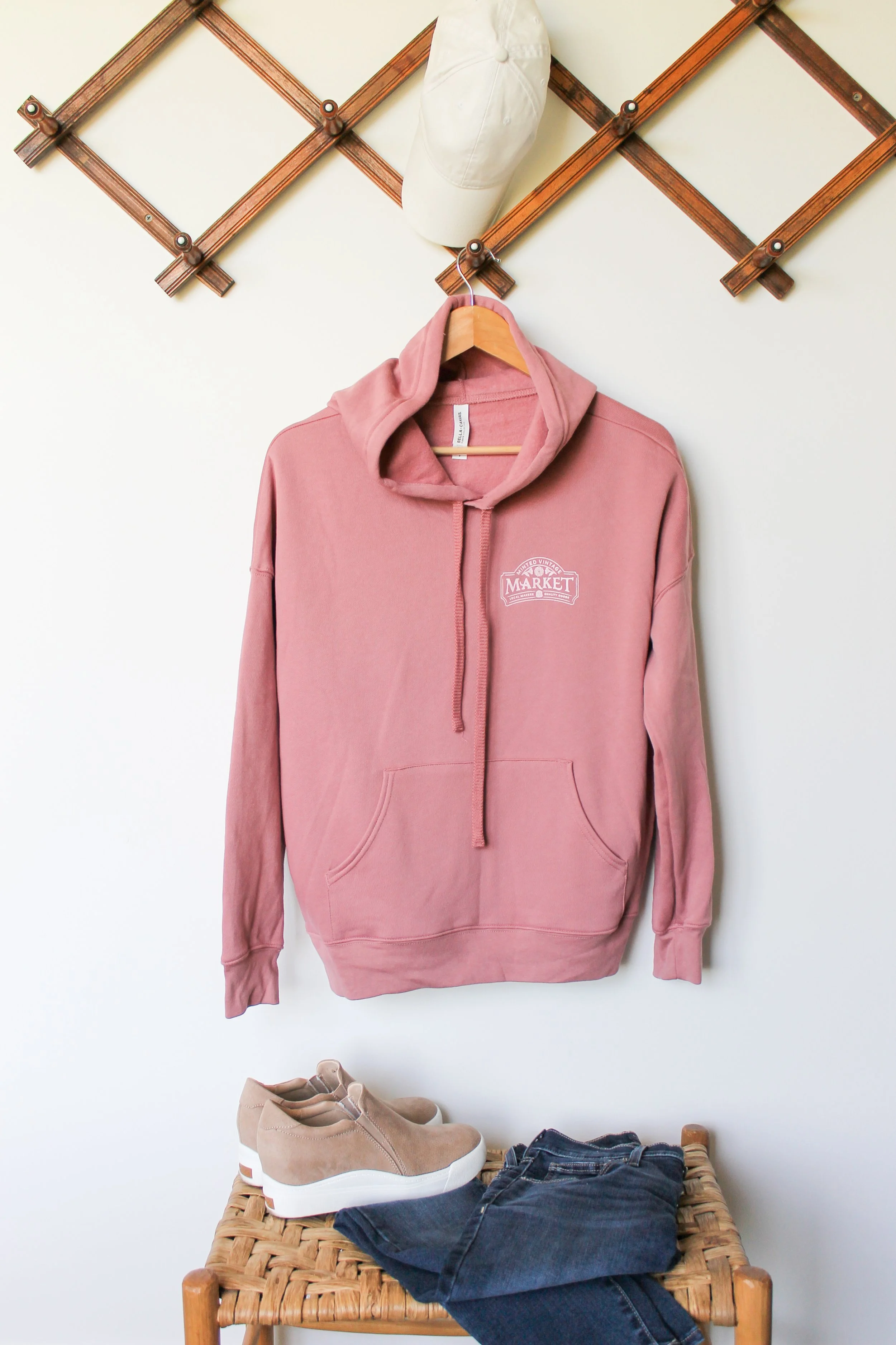 Minted Vintage Market Hoodie (MAUVE)