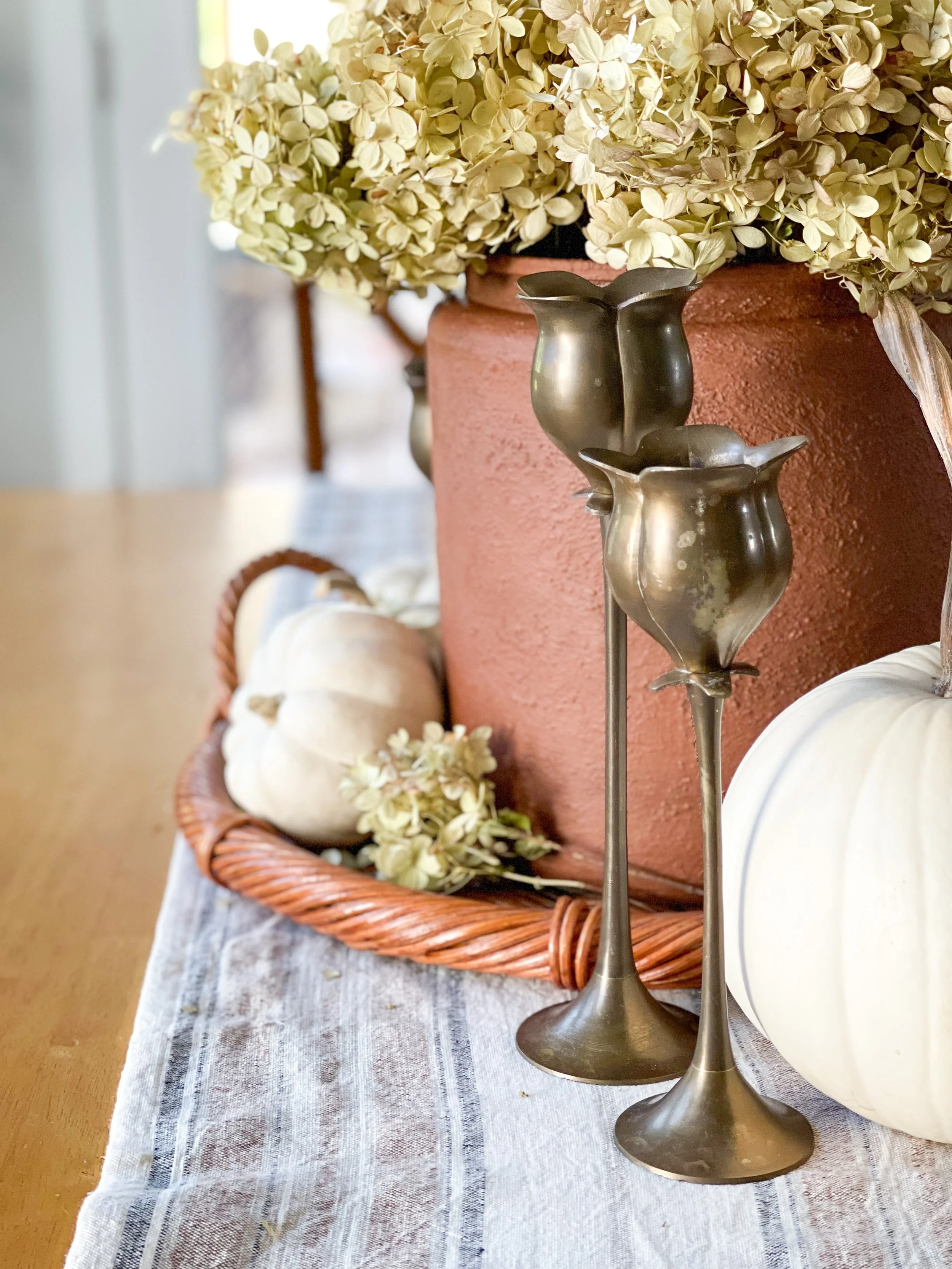DIY Textured Paint Fall Centerpiece