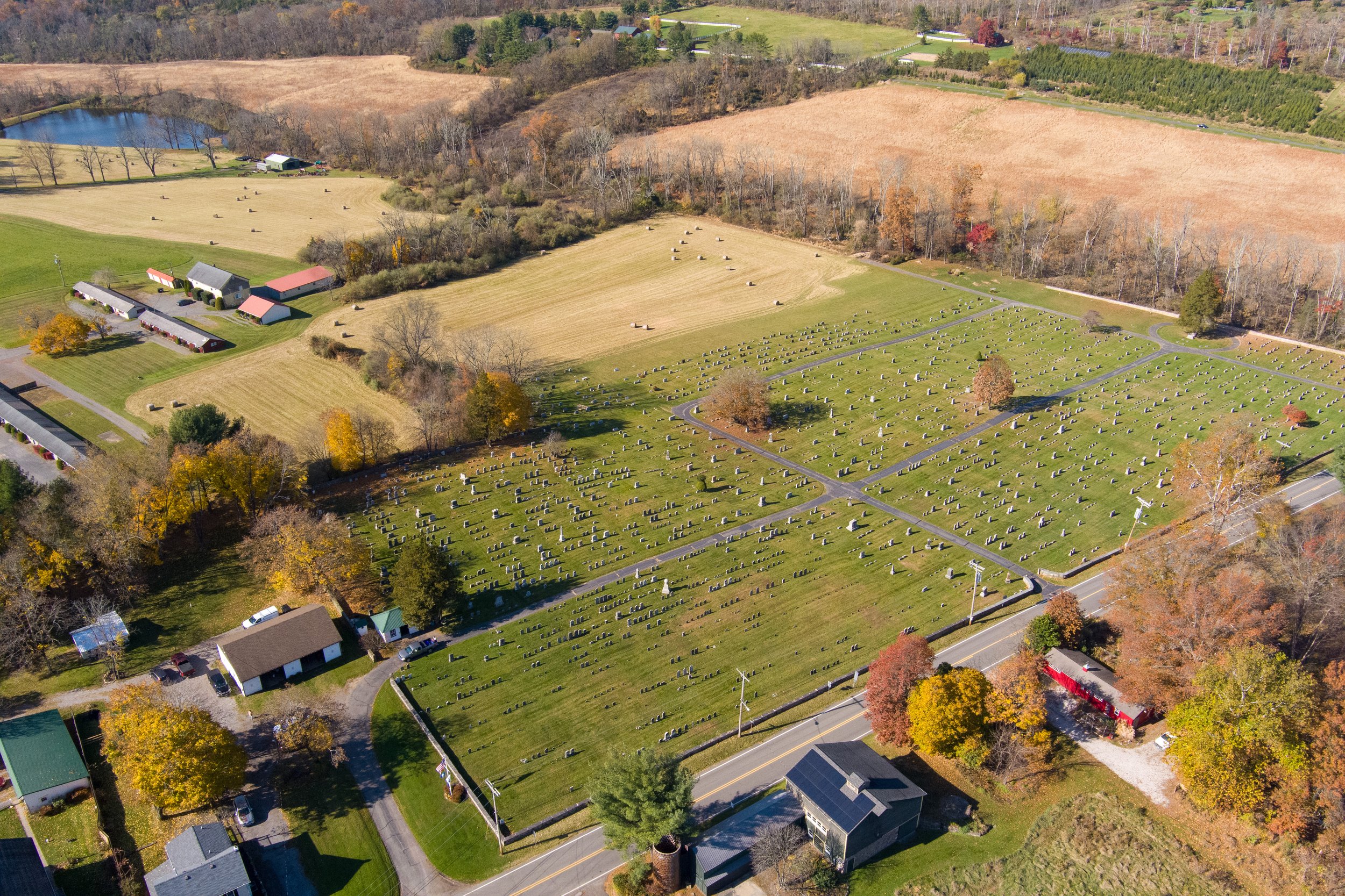 Aerial View of Rosemont Cemetery