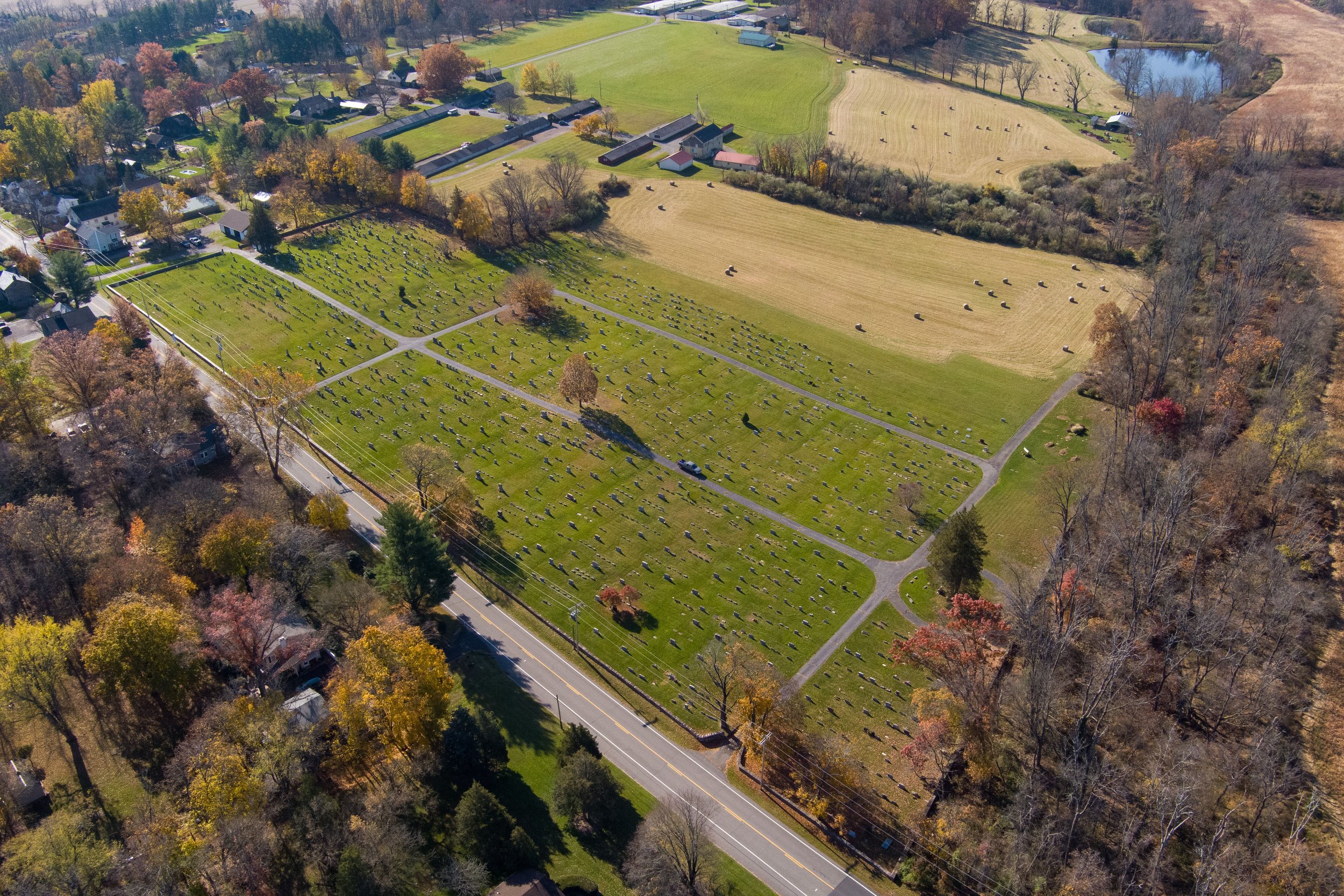 Aerial View of Rosemont Cemetery