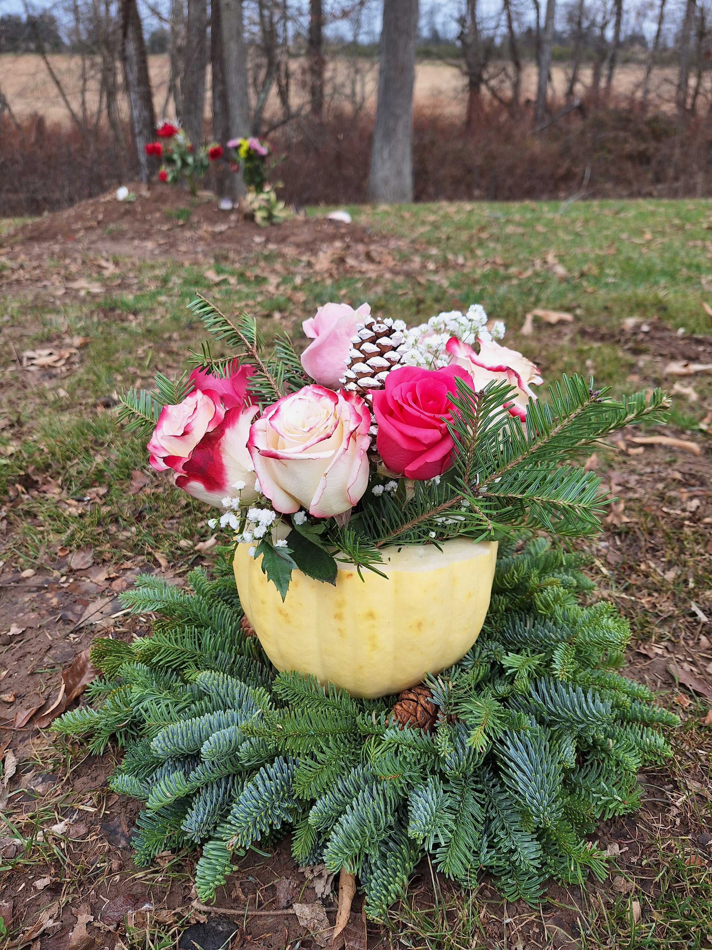 Natural Burial Grave Decoration