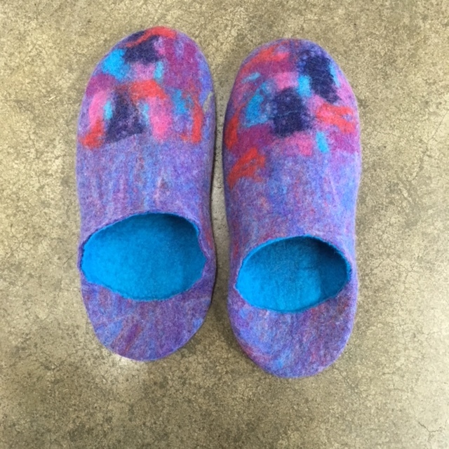 Wet Felted Slippers