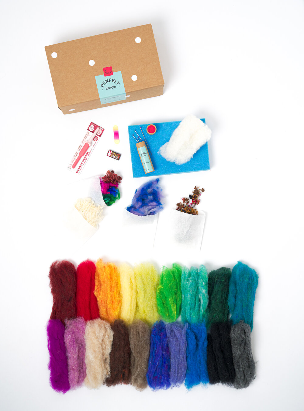 Fall Edition Deluxe 10 Wool Color Needle Felting Kit