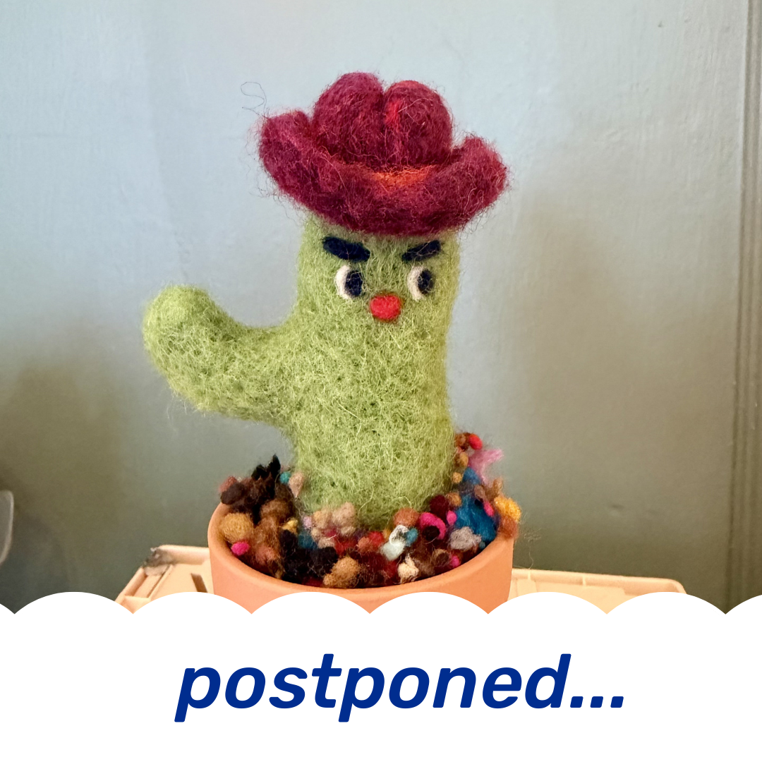 Felt a spiky friend *easy cactus felting*