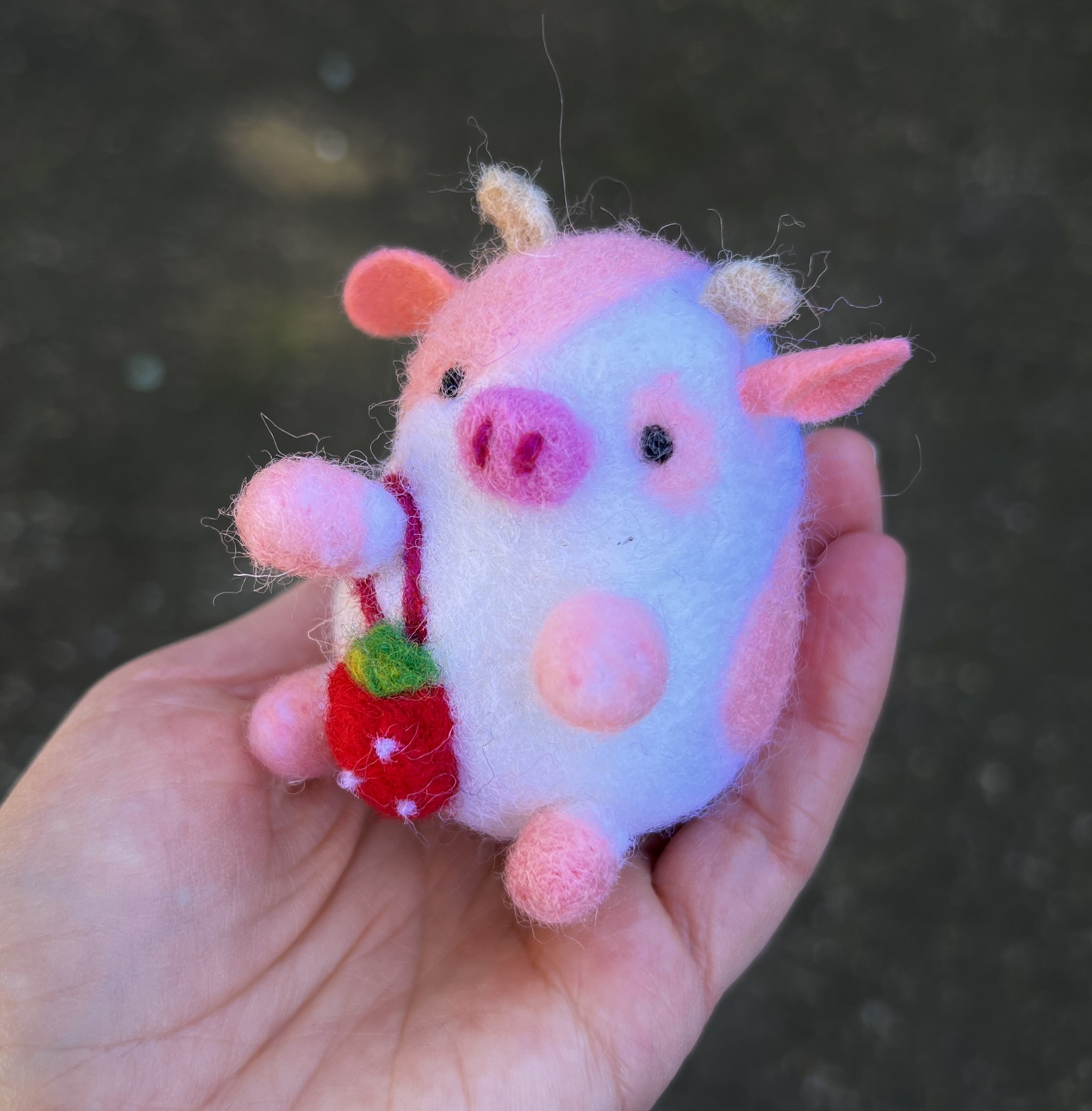 Strawberry Milk Cow Felting Workshop