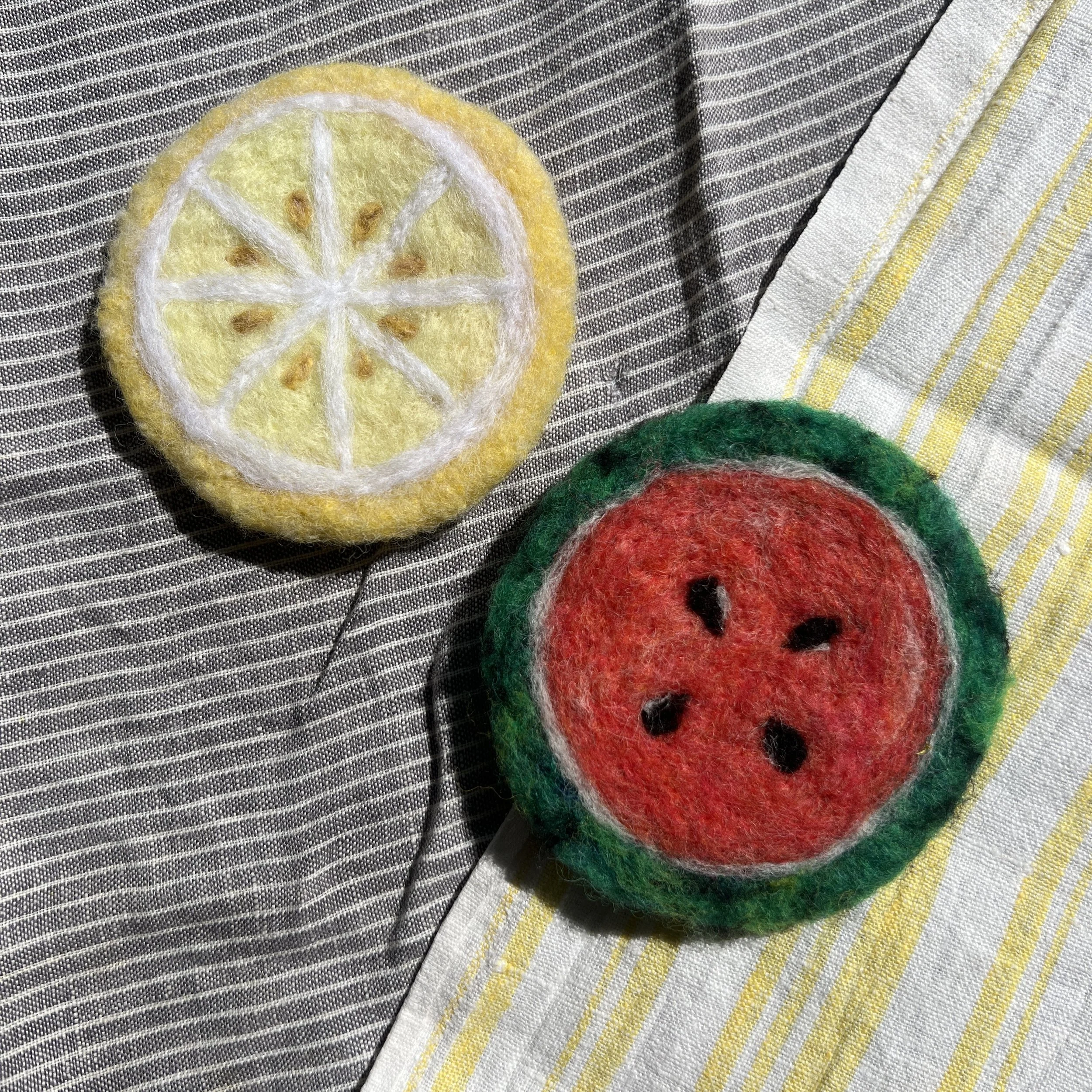 FELT CLUB May - Fruity Coasters