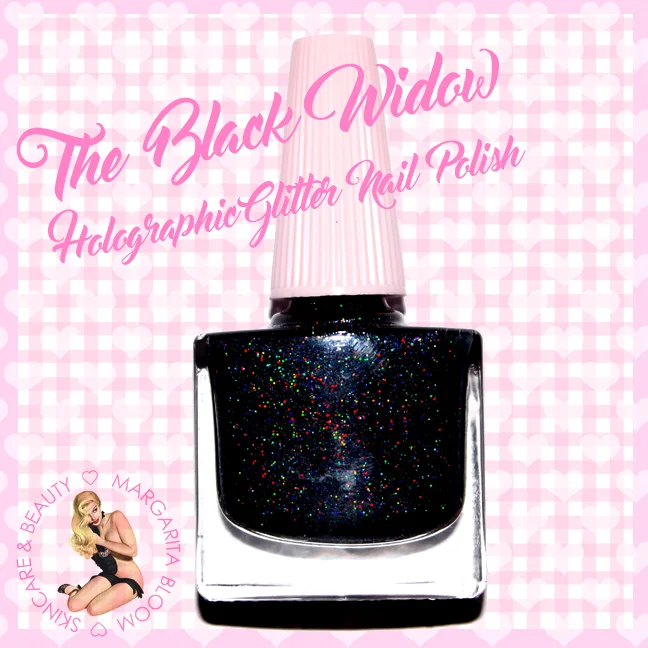 Nail Polish -The BlackWidow Black Holo Glitter.jpg