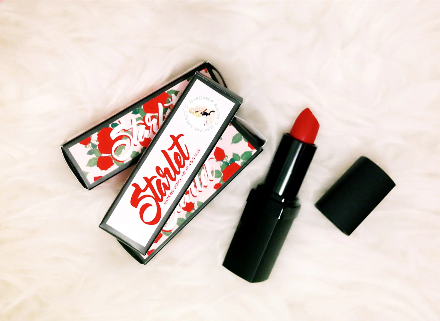 Starlet Blue Based Red Matte Lipstick - Margarita Bloom.jpg
