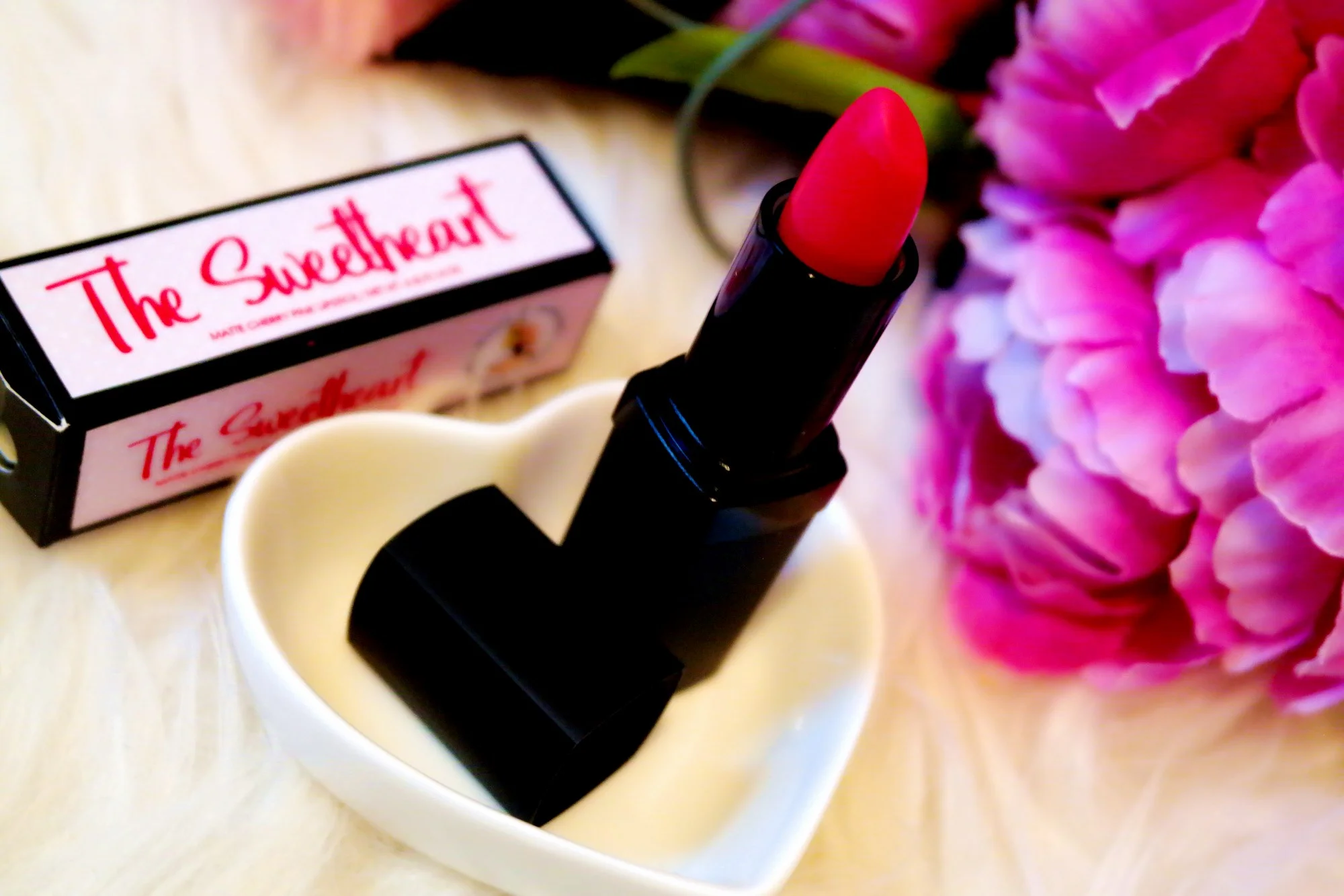 The Sweetheart Cherry Pink Matte Lipstick - Margarita Bloom.jpg