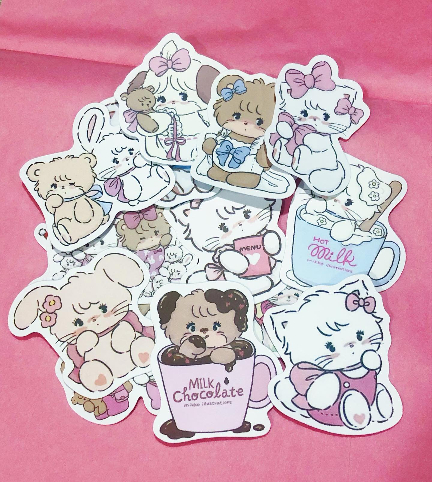 Cute stickers come with every beauty order like these!! Aren&rsquo;t they sweet!? 💕🎀🌸
.
#margaritabloom #stickers #freestickers #kawaii #kawaiistickers #beauty #bathandbody #prettythings #beautytips #beautybloggers #soapmaking #gifts #freebies #se