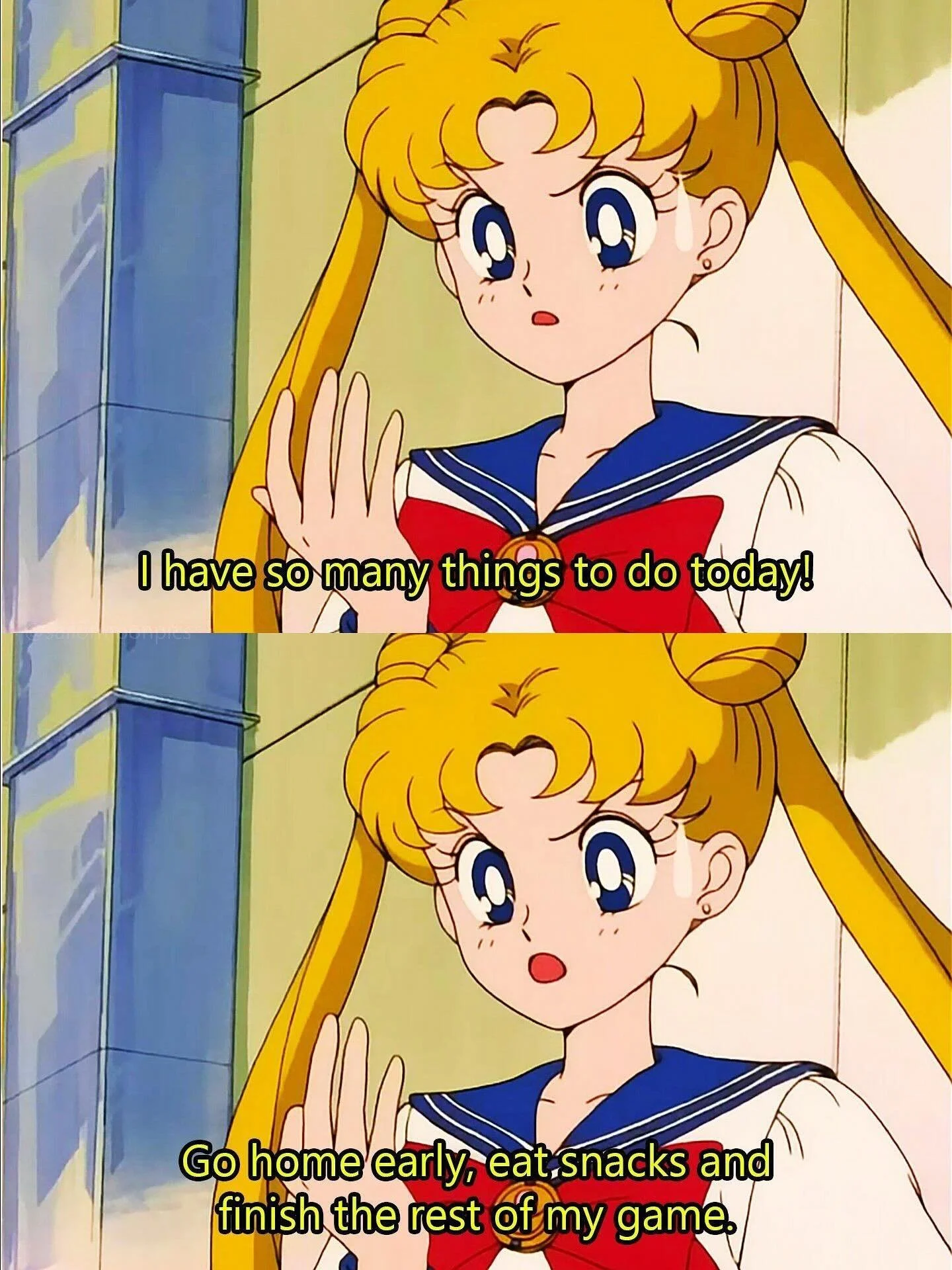 🎀 I sincerely wish this was my day. Lol&hellip;. It would be lovely to have a day to myself to just relax with no responsibilities. Sigh&hellip; 🎀 What are your plans on this chilly Saturday? 
.
#margaritabloom #saturday #sailormoon #weekend #chill