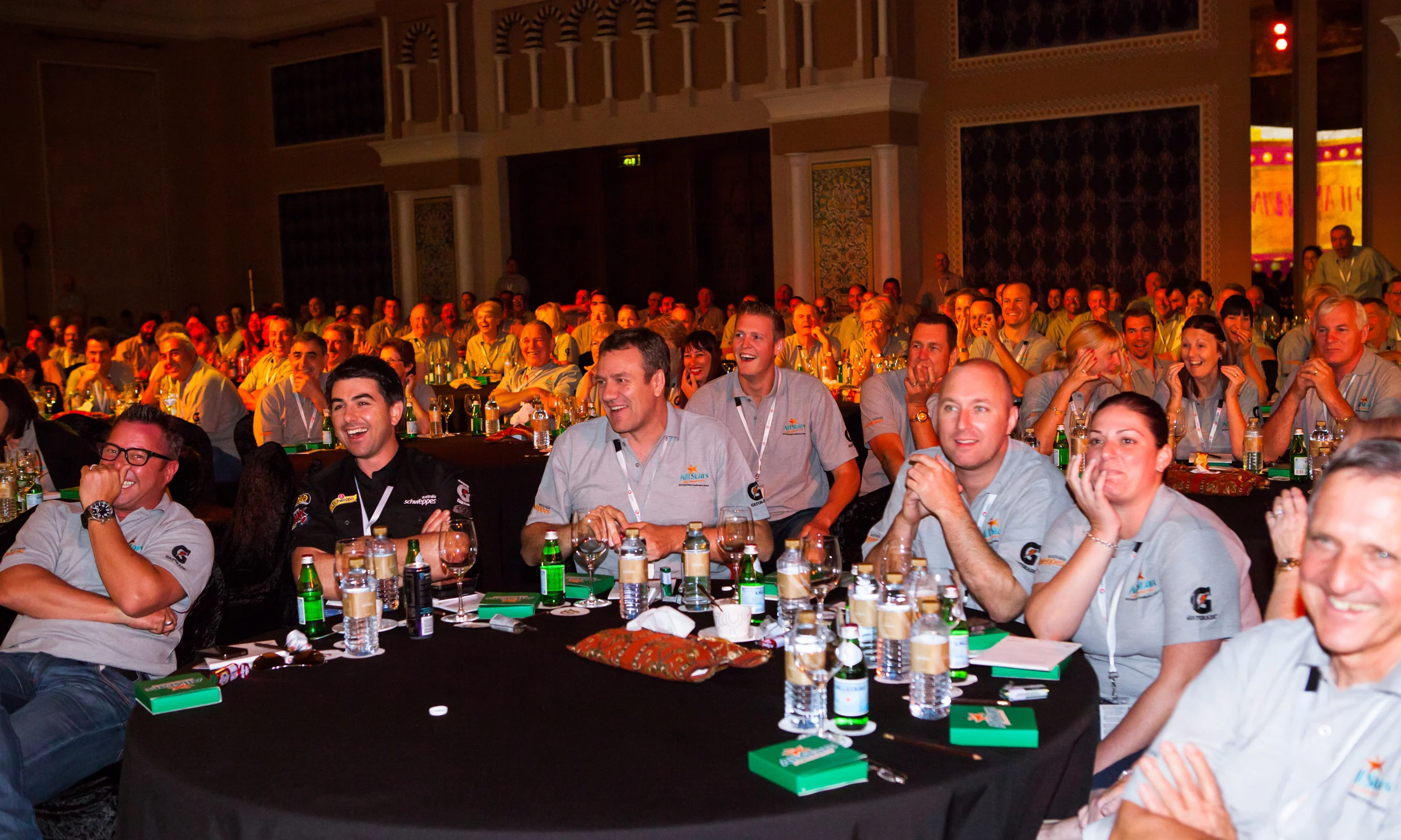 Giving 500 Franchisees a laugh during the program