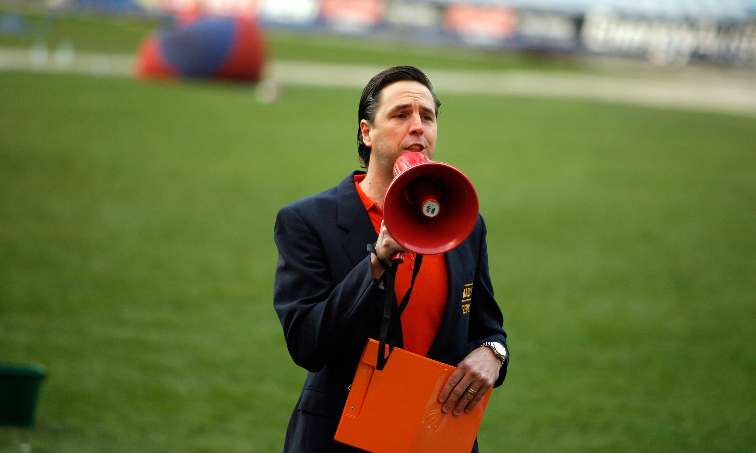MCing an ING Direct event at the Olympic Stadium - Sydney