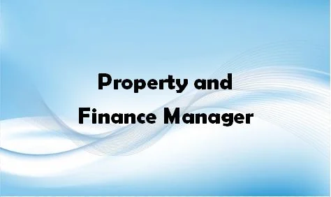 Property and Finance Manager