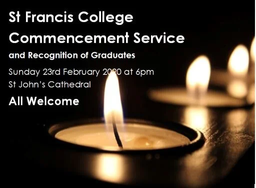 Invitation to 2020 Commencement Service