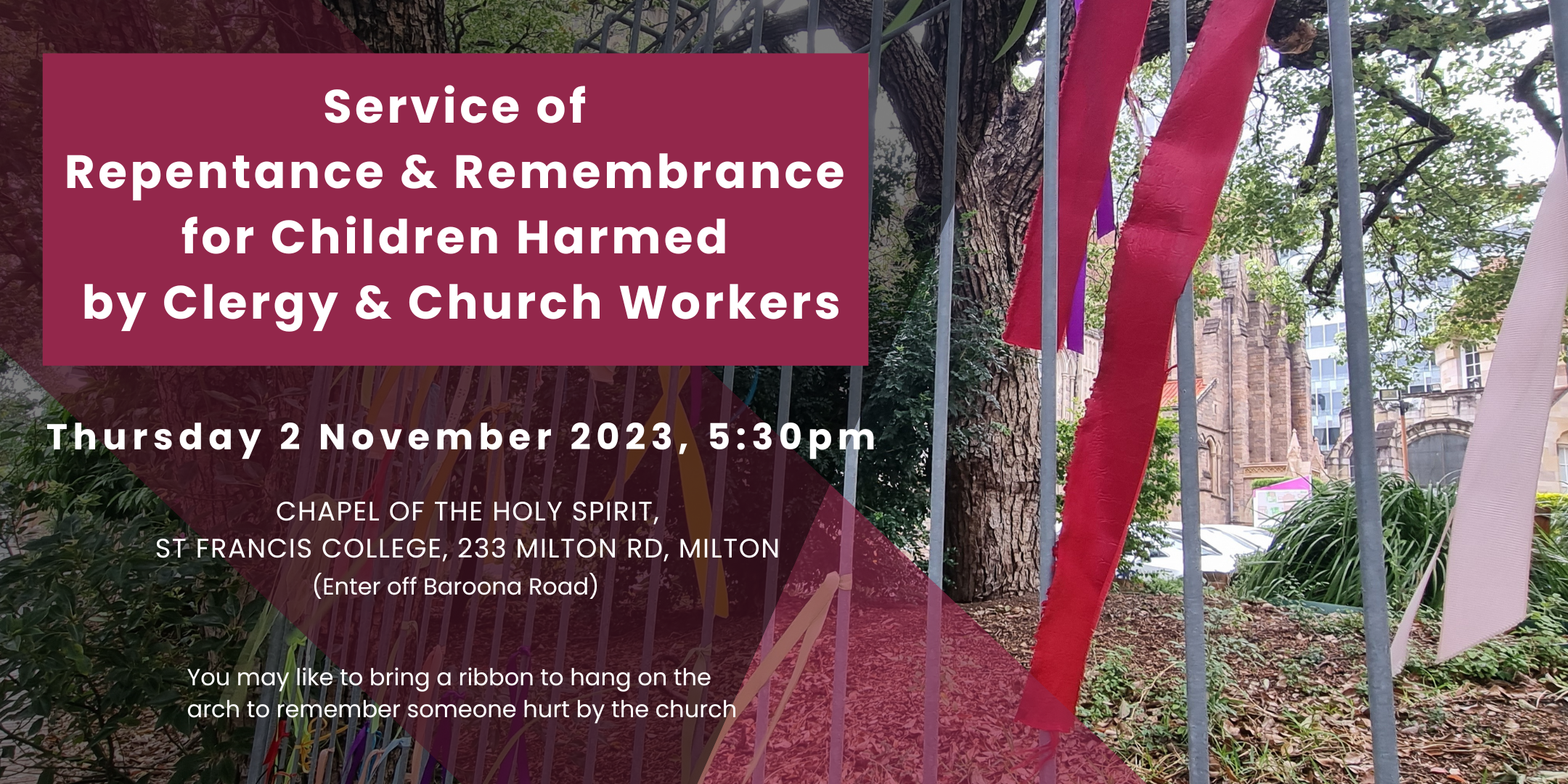 Service of Repentance &amp; Remembrance for Children Harmed by Clergy &amp; Church Workers