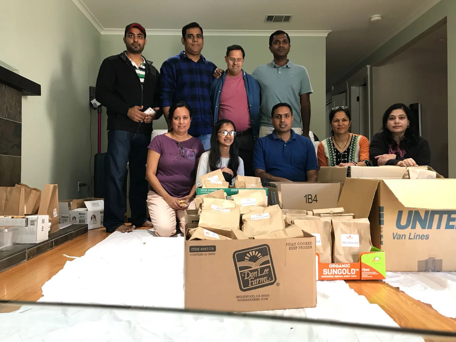 Sandwich distribution @ Homeless Shelter