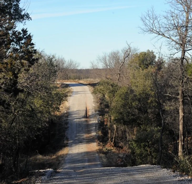 Driving into the property