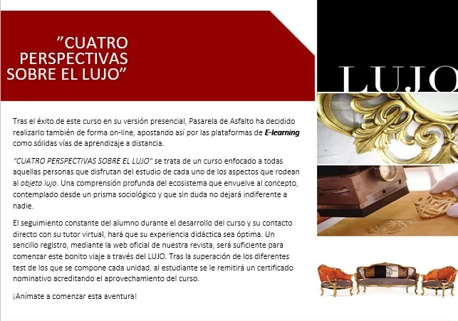 &#x1f393;"Cuatro perspectivas sobre el lujo"