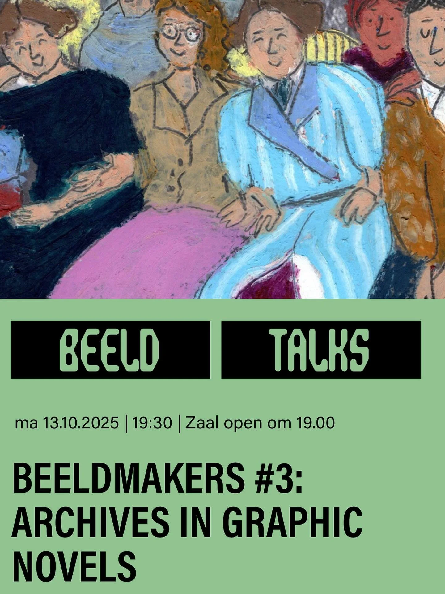 Next Monday in Amsterdam. Join us if you‘re interested in graphic novels based on archival content. With @daphna_awadish Daphna Awadish Golan, @aimeedejongh Aimee de Jongh, Syds Wiersma, Avigail Friedland and me. 
At the crossroads of art and