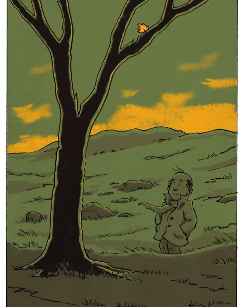 Diese kleine Illustration hab ich gerne @sandra_gluecklichermontag Strau&szlig; und @tommy_schwarwel Schwarwel f&uuml;r ihr Drunter + Dr&uuml;ber Magazin zur Endlichkeitskultur zur Verf&uuml;gung gestellt. Sie zeigt den kleinen Herrn Wenigmann und is