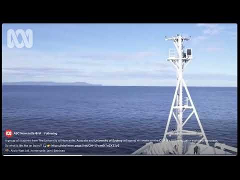 ABC article: CSIRO RV Investigator, Ali Jam Video