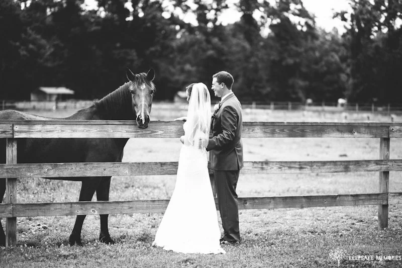 Rustic Equine Country Jacksonville NC Wedding Photographers