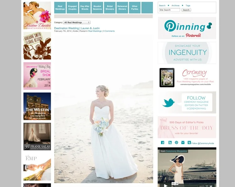 We're Featured on Ceremony Magazine Blog