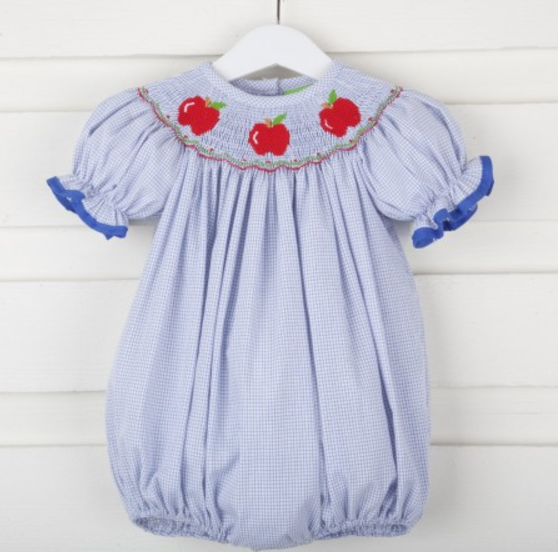 back to school smocked outfit