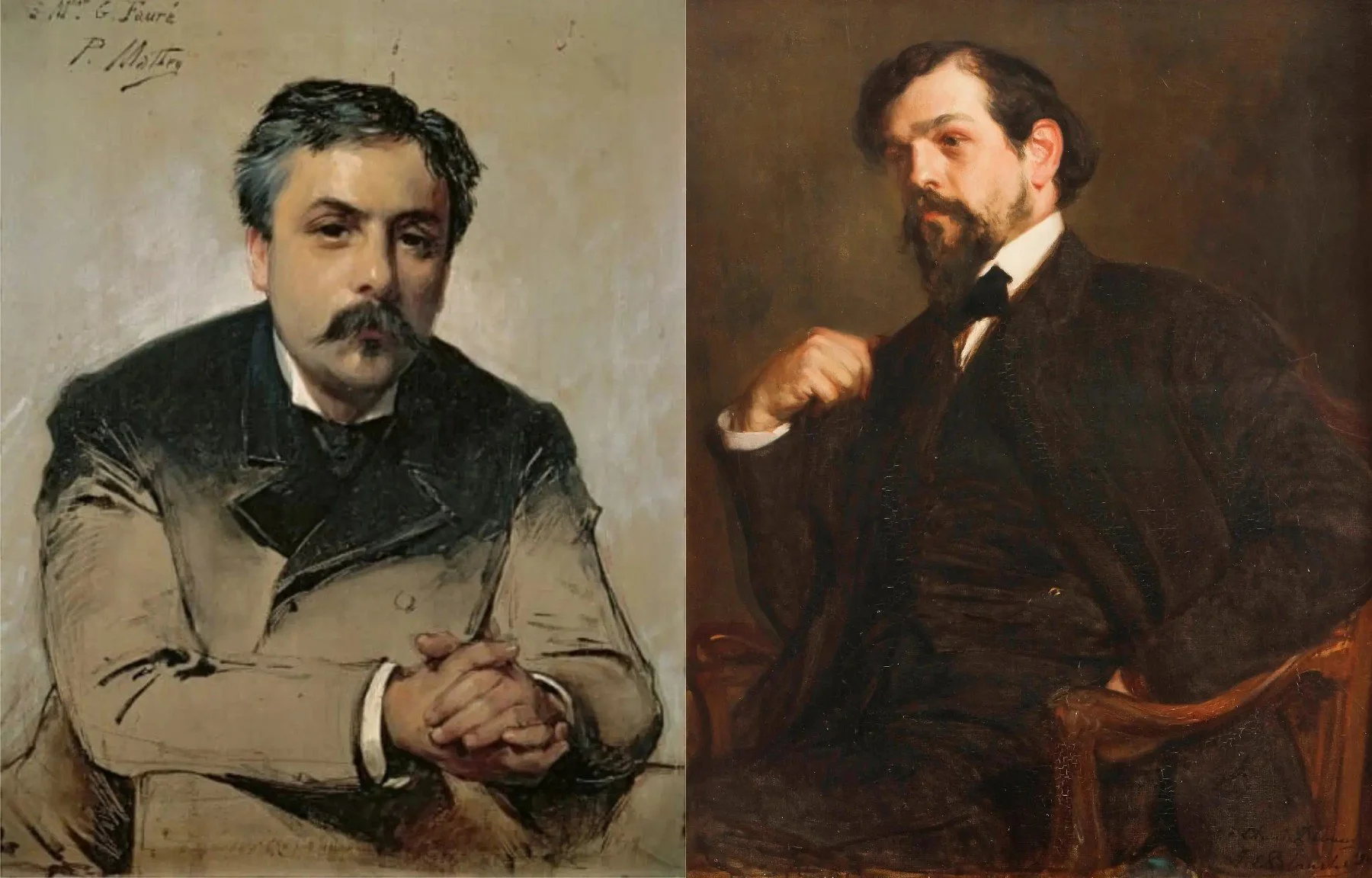 Debussy face a Faure at the Red Door
