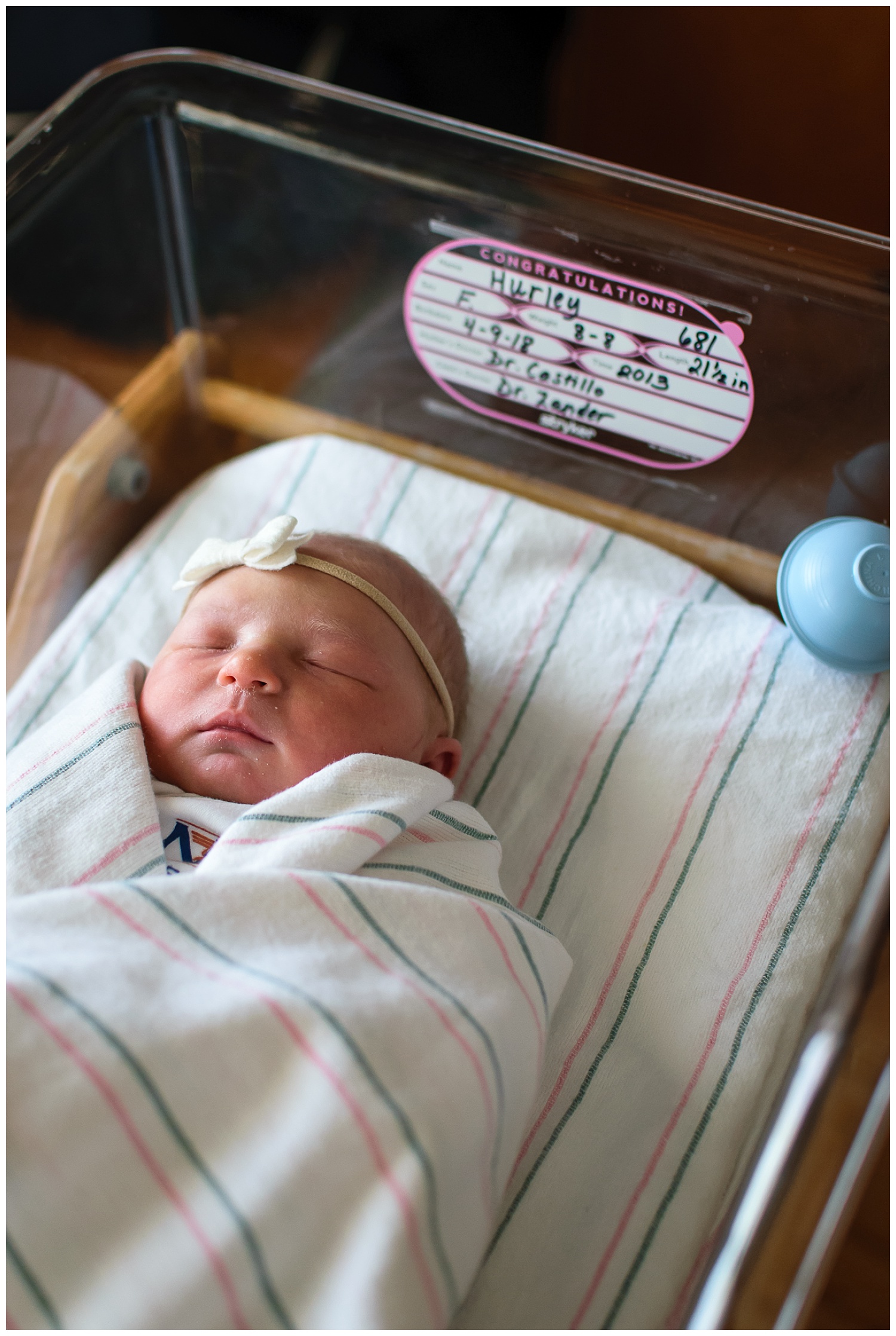 this is an image of a newborn baby girl during a fresh 48 session at piedmont hospital in atlanta georgia