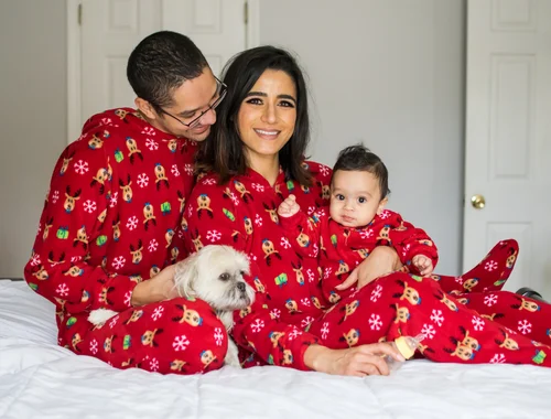 Baby's first christmas family pajamas sale