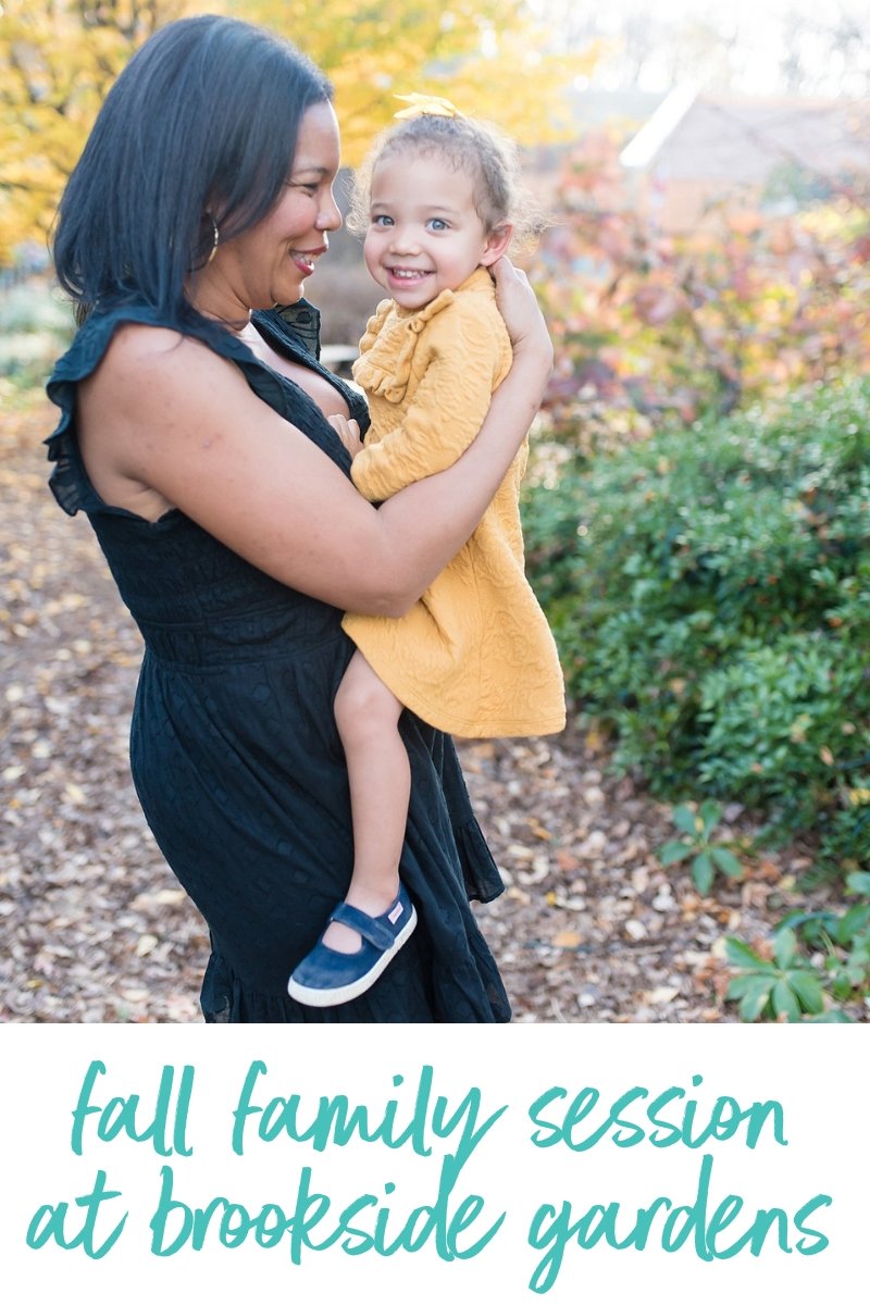Fall Family Session at Brookside Gardens in Wheaton Maryland