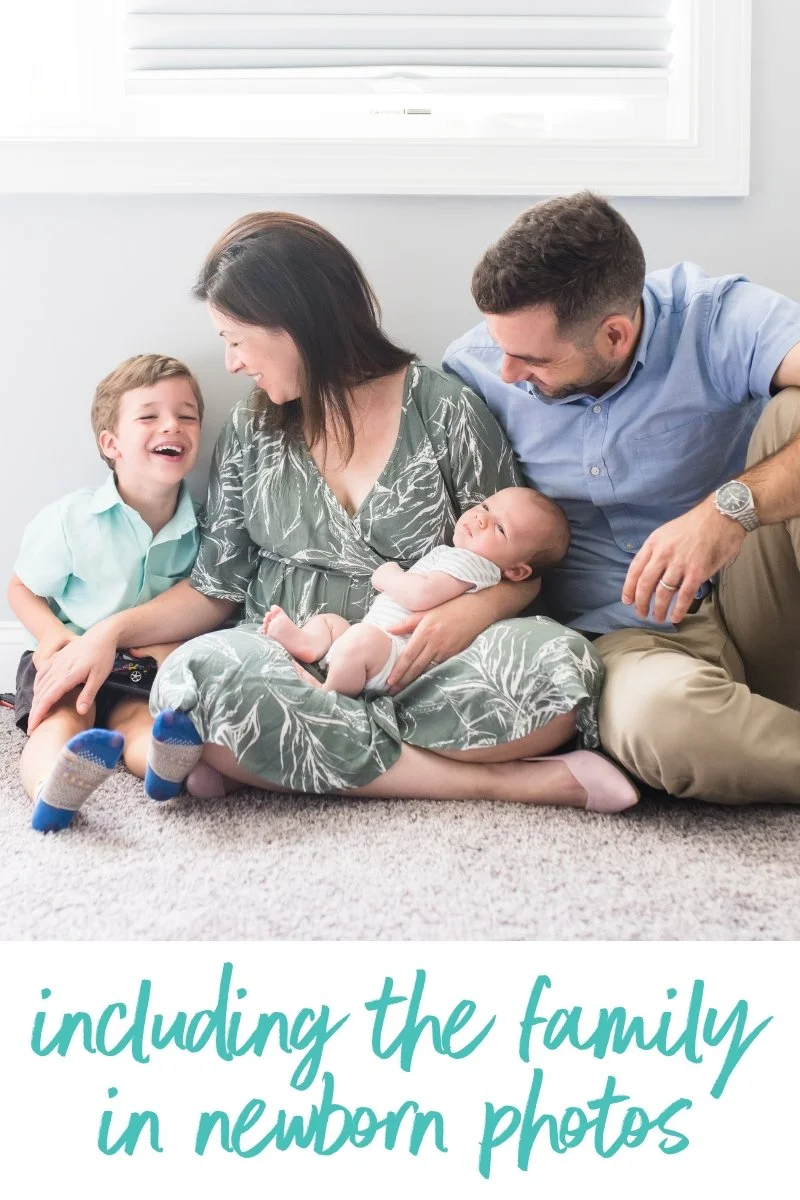 Including the Whole Family in a Newborn Photo Shoot | DC Newborn Photographers