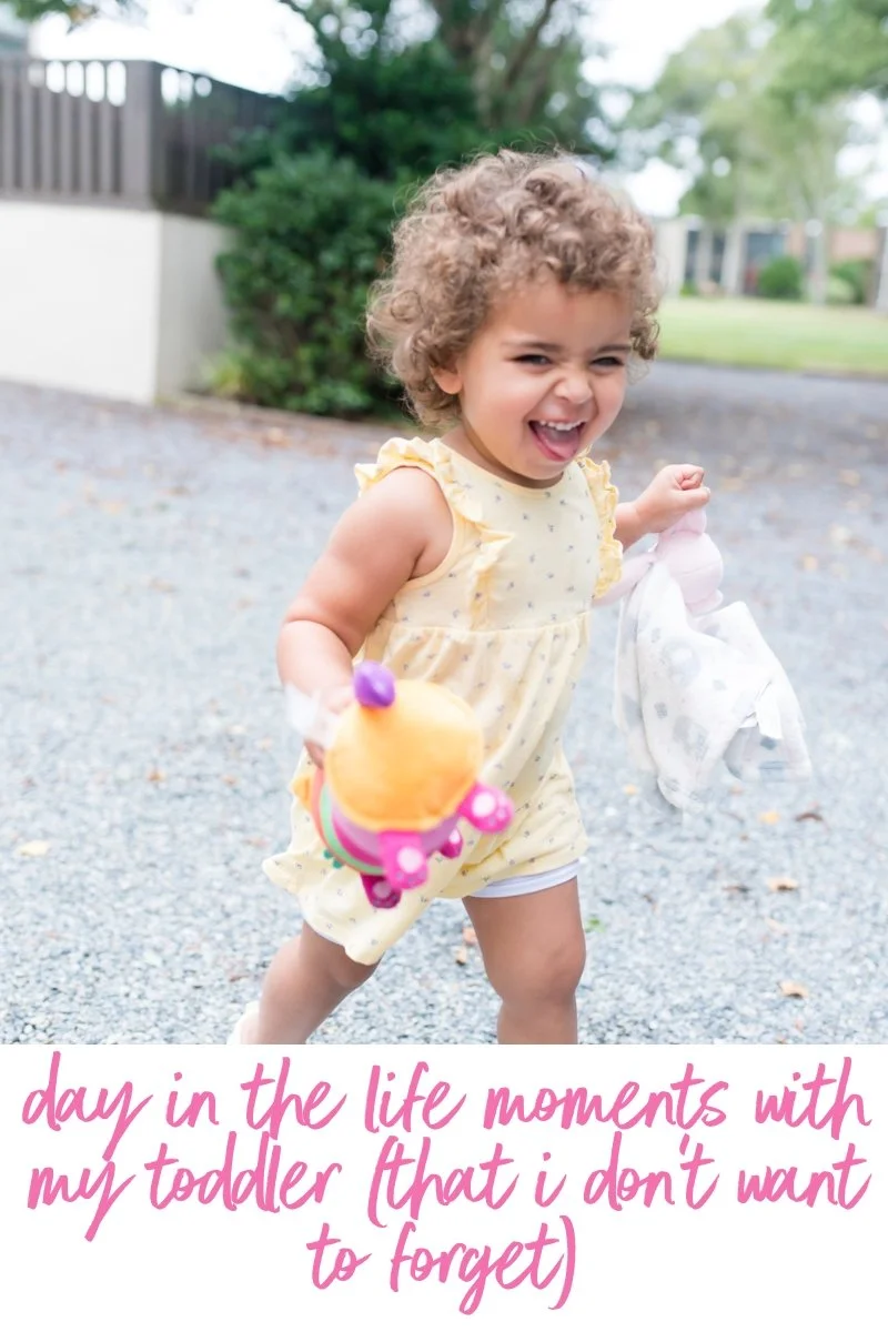 Day in the life detail moments with a toddler