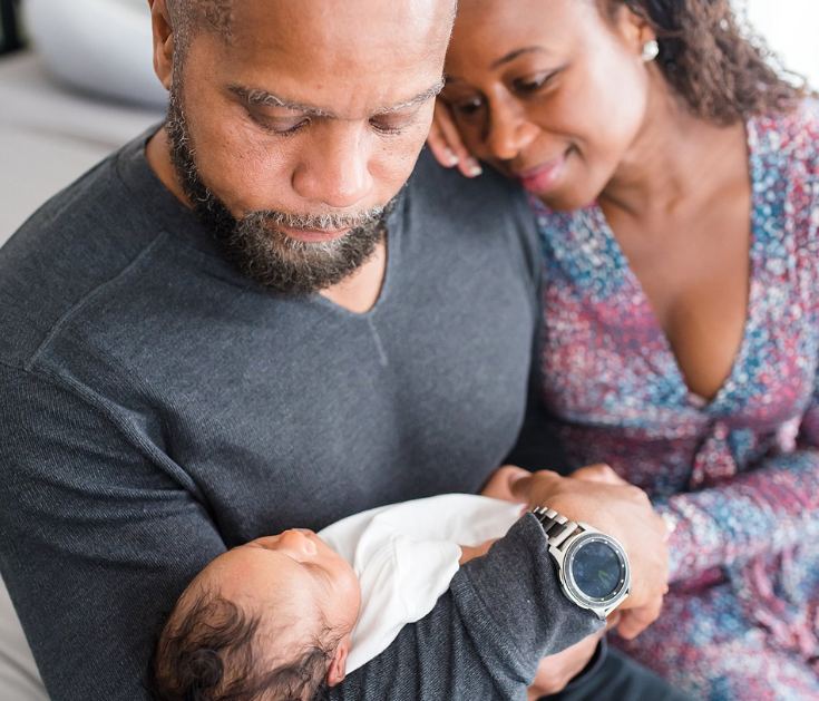 In Home Newborn Family Session | DC Newborn Photography