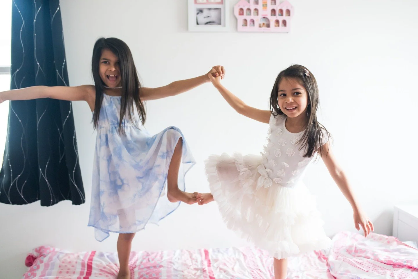 These sisters had so many sister games that they played during their session. I feel so honored each time that I'm invited into a family's home to experience special moments like this!