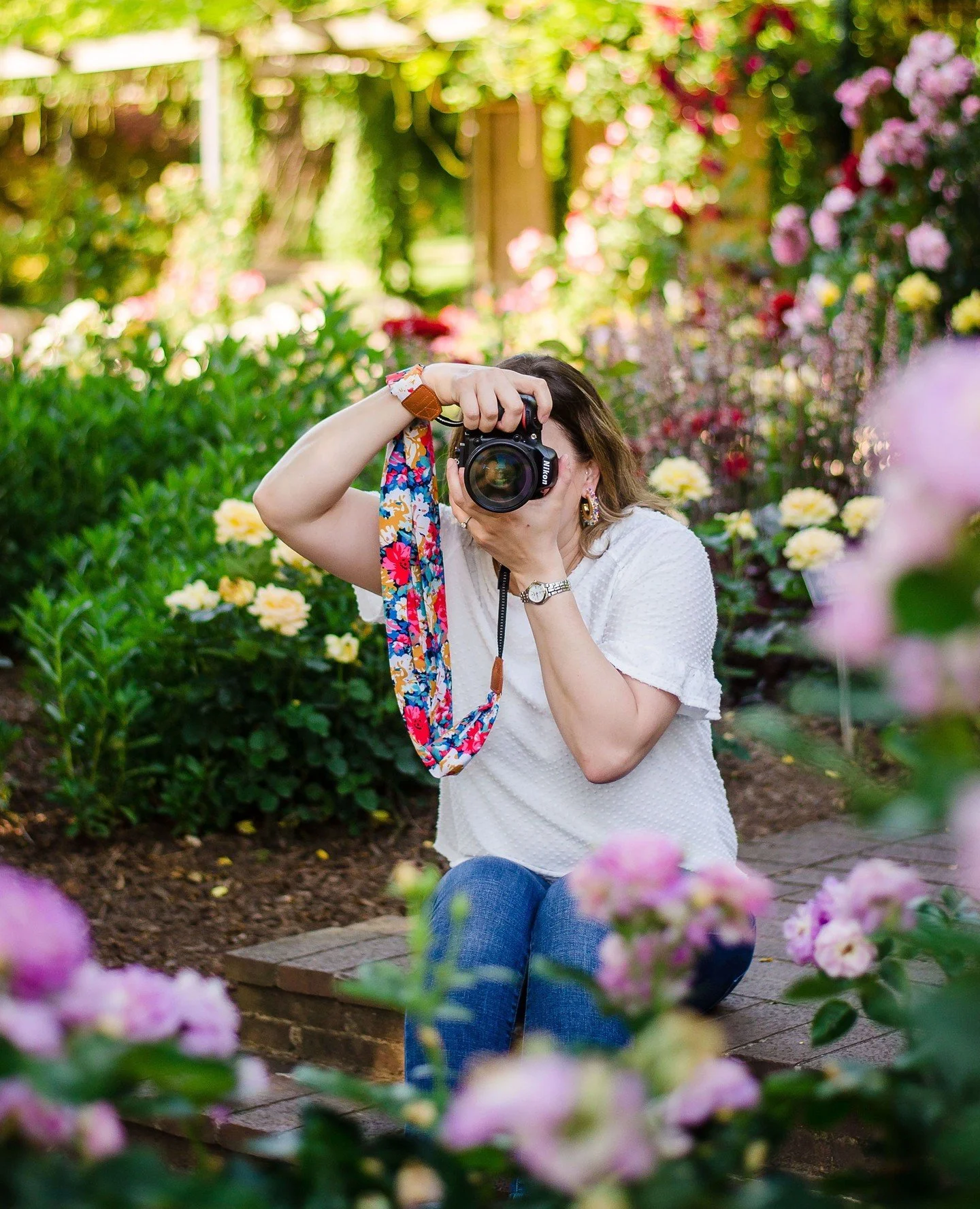 Had to share this image that @mdreephotography took of me a couple of years ago. Naturally surrounded by flowers, of course!