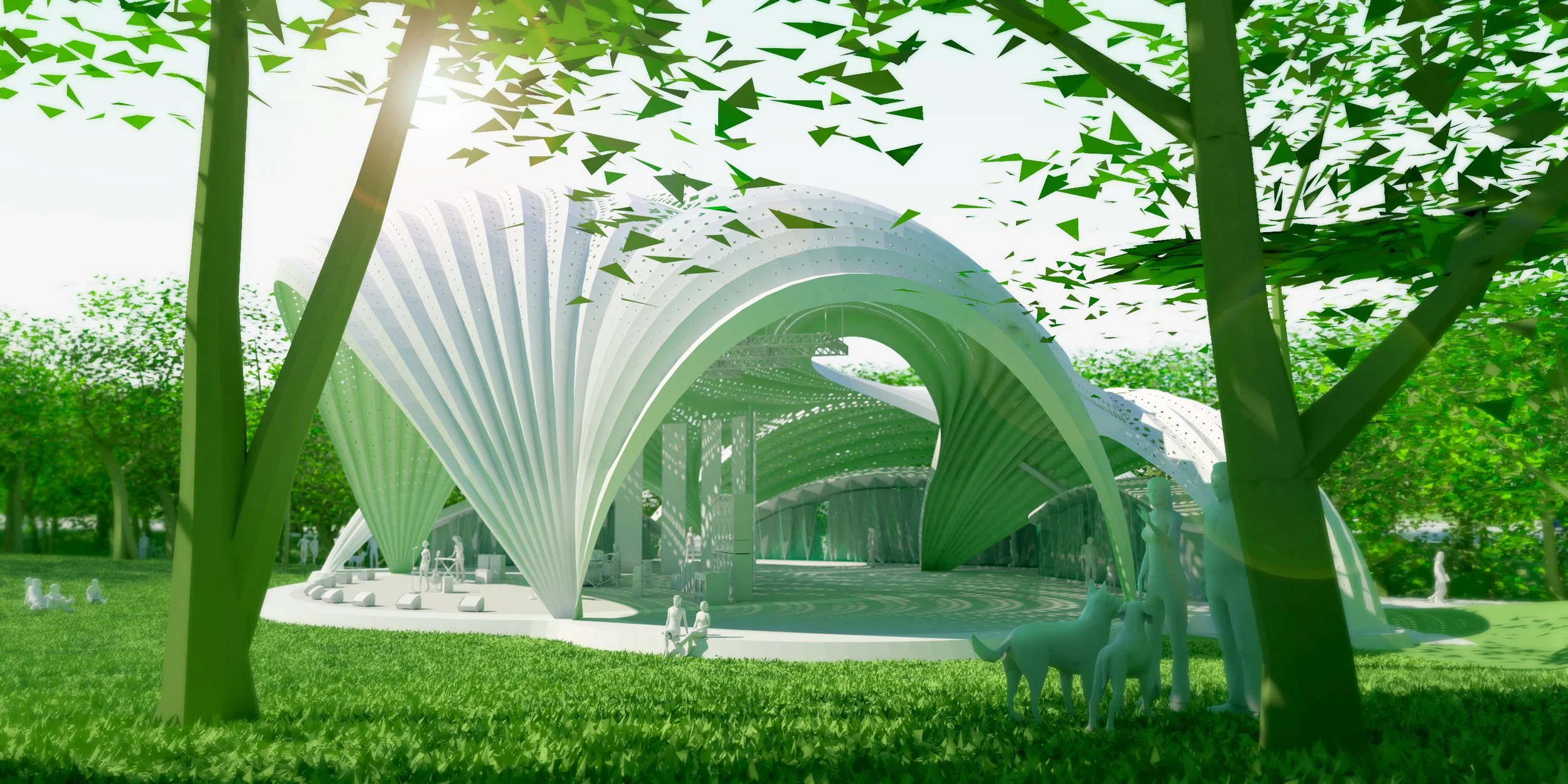 Bandshell into a Park   (Lexington, KY)