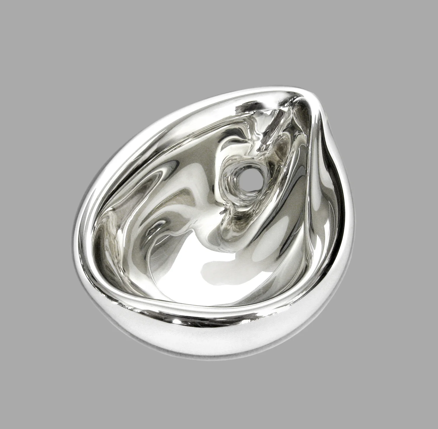 UNKNOWN LANDSCAPES • vessel • hand blown & silver mirrored glass