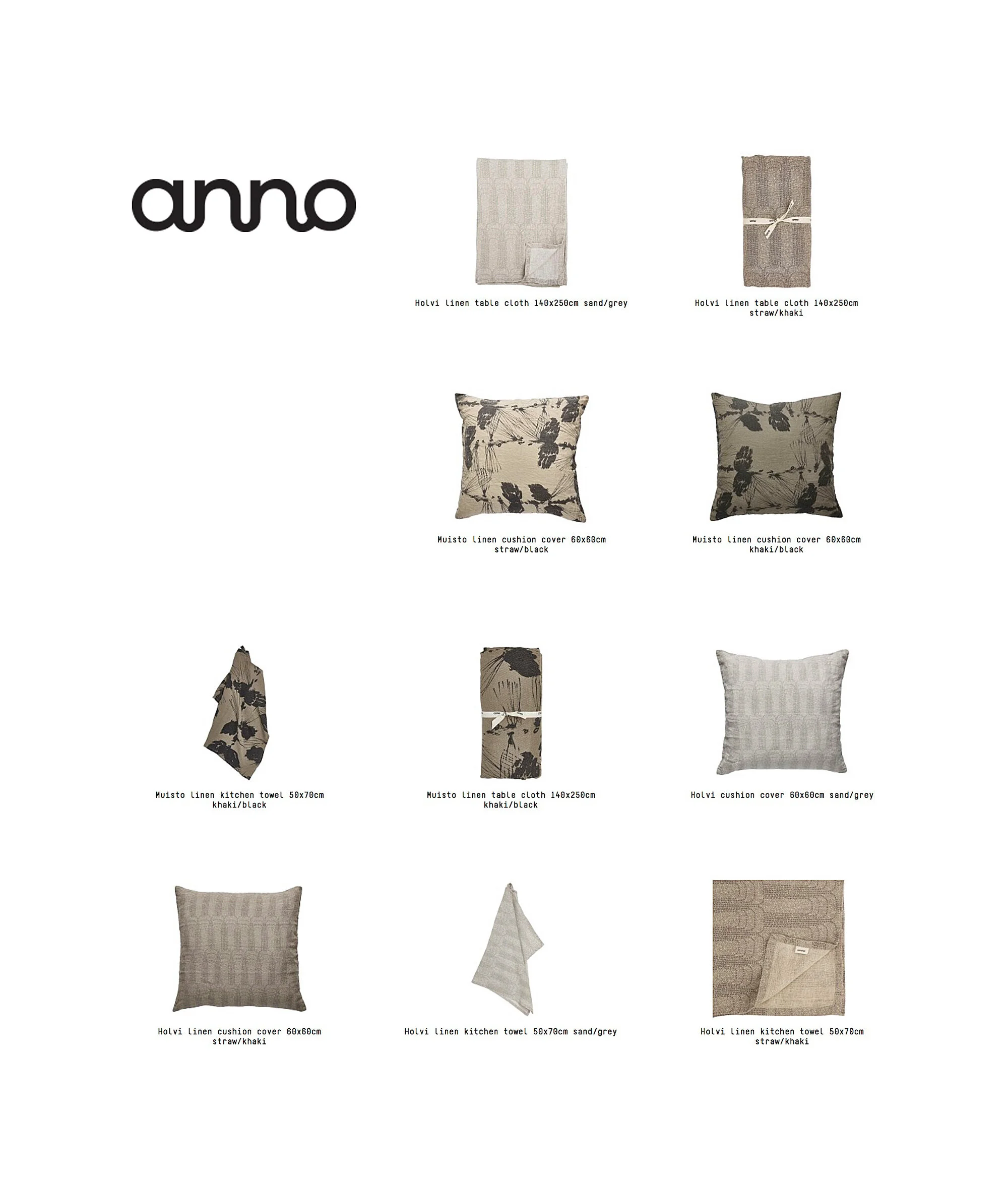 ARBORETUM special edition textile collection for Anno Collection by Atelier Ahokas / images: Anno Collection